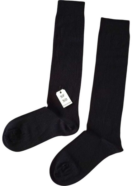 Anne Çorabı 2çift Dizaltı Lüx Kaliteli Pamuklu Burun Dikişsiz Sıkmayan Lastik Kadın Çorap Siyah fırsatları