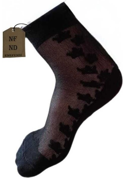 Tül Pamuk Elestan Çorap Siyah Çiçekli Kokulu Rahat Ten 36-40 Siyah 2 Adet modelleri