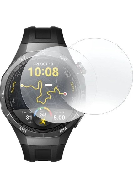 Huawei Watch 5 46MM Uyumlu 3 Adet Şeffaf Ultra Koruyucu Nano Jelatin