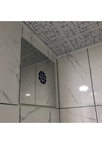 Menfez Aspiratör 40x40 100 m3/h 304 paslanmaz panel geri tepme klapeli