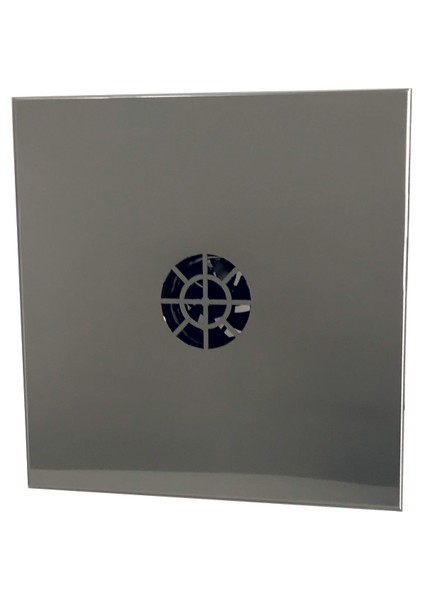 Menfez Aspiratör 40x40 100 m3/h 304 paslanmaz panel geri tepme klapeli