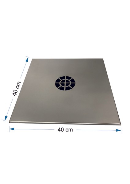 Menfez Aspiratör 40x40 100 m3/h 304 paslanmaz panel geri tepme klapeli