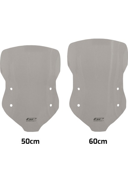 Kymco Dtx 250 / 360 2021-2024 Uyumlu Ön Cam Füme 50 cm