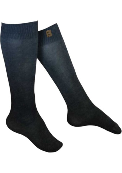 Anne Çorabı Dizaltı Lüx Kaliteli Pamuklu Dikişsiz Sıkmayan Lastik Topuksuz Kadın Pantolon Çorap Füme fırsatları