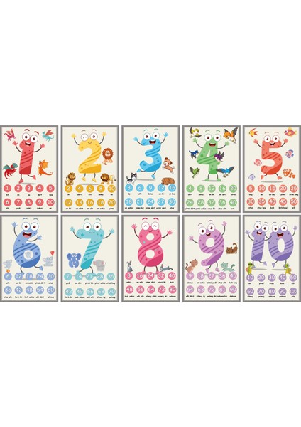 Ritmik Sayılar 40 cm x 58 cm Bstmy