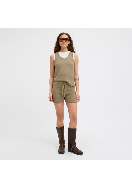 Kadin Kalin Askili Triko Bluz - Amara fiyatları