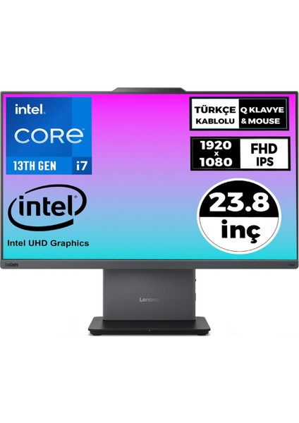 Thinkcentre Neo 50A 24 G5 I7-13620H 16GB Ram 512GB SSD 23.8" Windows 11 Pro 12SC000KTR ZI700