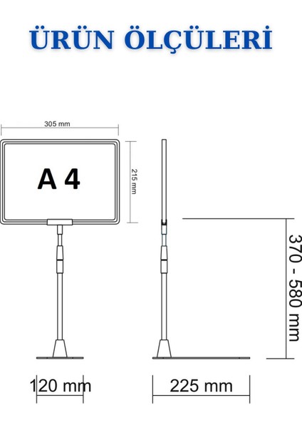 5 Adet Beyaz A4 Ayaklı Fiyat Etiketi Sepet Etiketi Çerçeveli Fiyat Etiketi Eşek Askılık Etiketi indirimleri