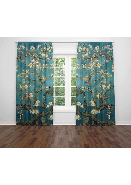 Özel Tasarım Dekoratif Baskı Salon Mutfak Oturma Odası 3D Baskılı Fon Perde 77