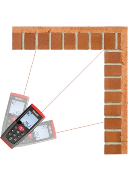 Rıdgıd 36158 Micro LM-100 50MT Mesafe Ölçer Lazer Metre