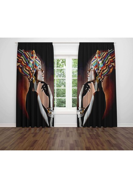 Özel Tasarım Dekoratif Baskı Salon Mutfak Oturma Odası 3D Baskılı Fon Perde 65