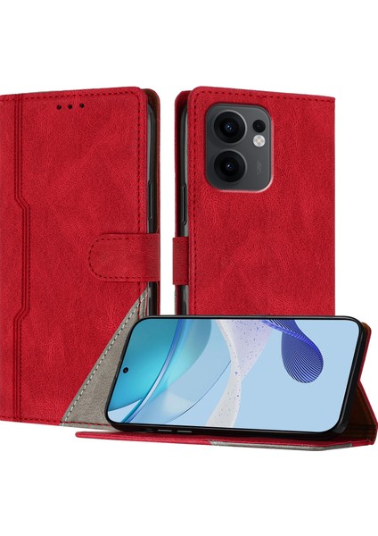 Oppo Reno 13F Cüzdan Kılıfı Pu Deri Kart Kılıfı ile Uyumludur El Standı Özelliği (Yurt Dışından)