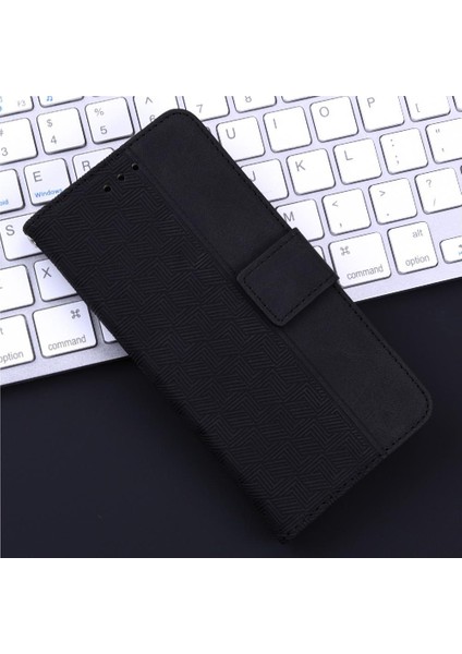 Onur Için Flip Case 200 Pro 5g Flip Folio Cüzdan Kapak Geometrik Kabartmalı (Yurt Dışından)