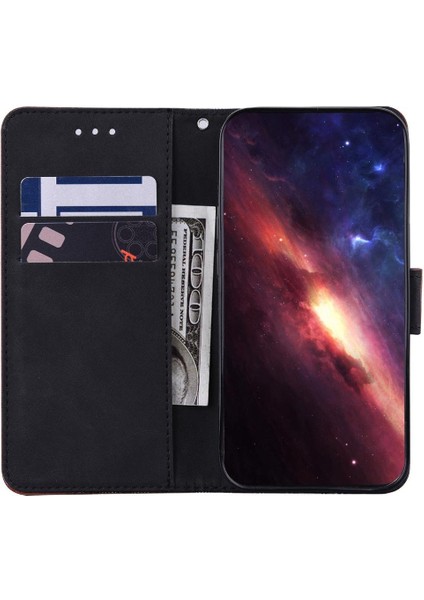 Onur Için Flip Case 200 Pro 5g Flip Folio Cüzdan Kapak Geometrik Kabartmalı (Yurt Dışından)