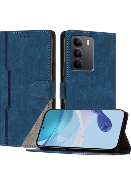 Realme C75 Cüzdan Kılıfı Pu Deri Kart Kılıfı ile Uyumludur El Standı Özelliği (Yurt Dışından)