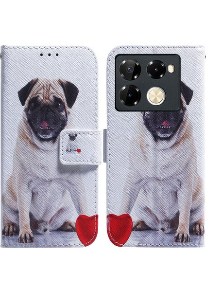 Infinix Not 40 Pro Artı Kart Yuvaları Boyalı Cüzdan Pu Için Flip Case (Yurt Dışından)