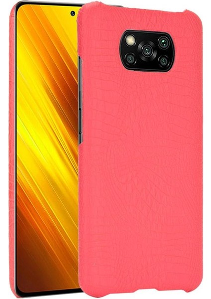 Şık Klasik Durumda Xiaomi Poco X3 Nfc Klasik Timsah Moda Anti (Yurt Dışından)