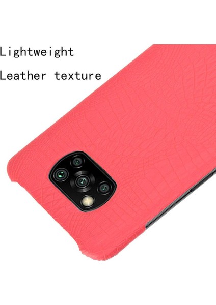 Şık Klasik Durumda Xiaomi Poco X3 Nfc Klasik Timsah Moda Anti (Yurt Dışından)