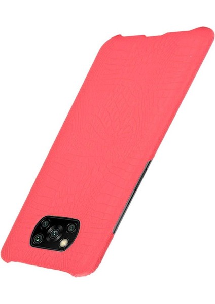 Şık Klasik Durumda Xiaomi Poco X3 Nfc Klasik Timsah Moda Anti (Yurt Dışından)