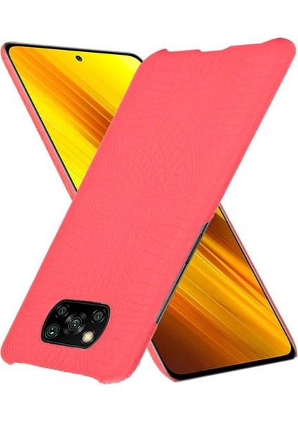Şık Klasik Durumda Xiaomi Poco X3 Nfc Klasik Timsah Moda Anti (Yurt Dışından)