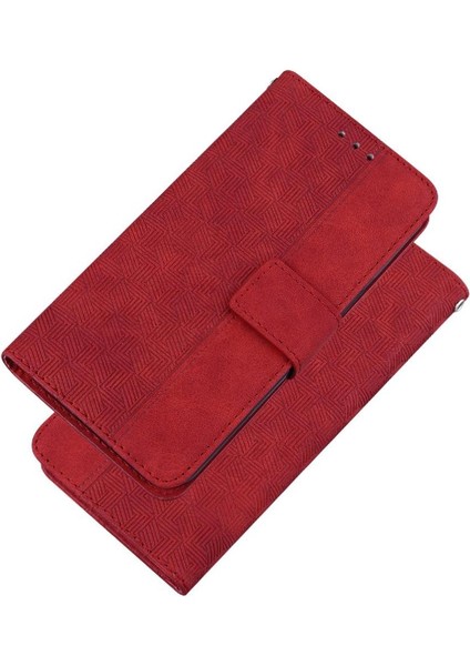 Onur Için Flip Case 200 Pro 5g Flip Folio Cüzdan Kapak Geometrik Kabartmalı (Yurt Dışından)