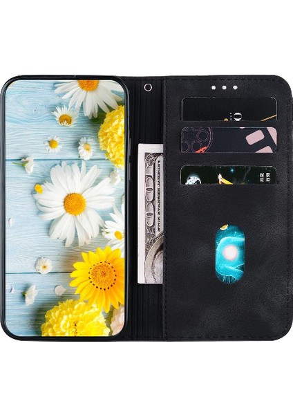 Realme Gt Neo6 Se Cüzdan Manyetik Kickstand Kabartmalı Zambak Için Flip Case (Yurt Dışından)