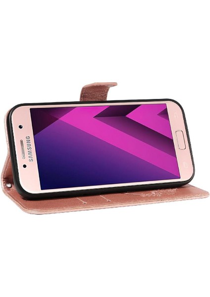 Kredi Kartı Yuvası Ayrılabilir El ile Samsung Galaxy A3 2017 Için Flip Case (Yurt Dışından)