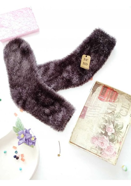 2 Çift Tüylü Kışlık Termal Patik Dikişsiz Çorap Erkek Kadın Ev-Parti Çorabı Gülkurusu Füme 36-41. fiyatları