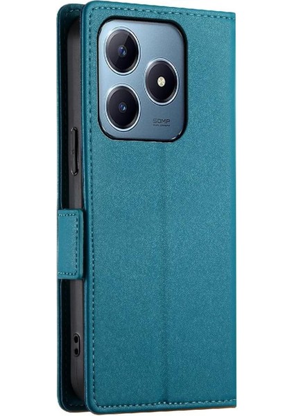 Realme C63 Cüzdan Günlük Kullanım Flip Kart Yuvaları Iş Için Flip Case (Yurt Dışından)