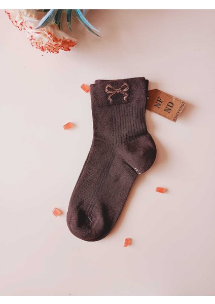 2 Çift Taşlı Kurdele Desenli Dikişsiz Rahat Hediyelik Kokulu Kahve ve Yeşil 36-40 fiyatları