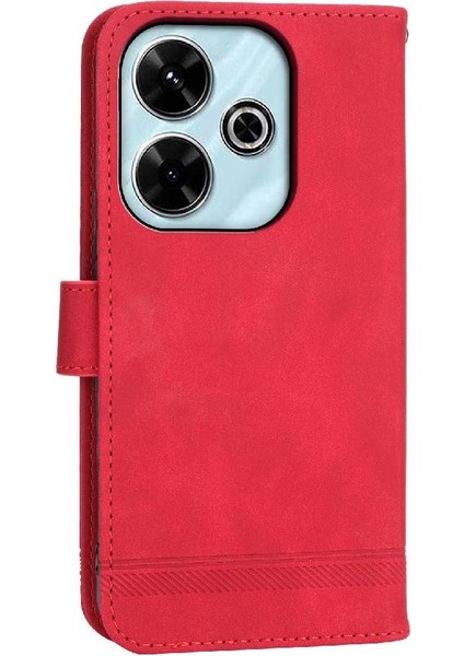 Xiaomi Poco M6 Pro 4g Manyetik Kapatma Için Flip Case Bileklik Nakit Kart (Yurt Dışından) modelleri