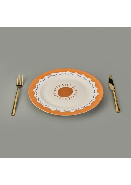Kitchen Sun Servis Tabağı - Krem / Sarı - 27 cm
