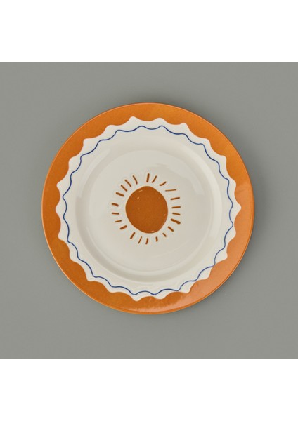 Kitchen Sun Servis Tabağı - Krem / Sarı - 27 cm modelleri
