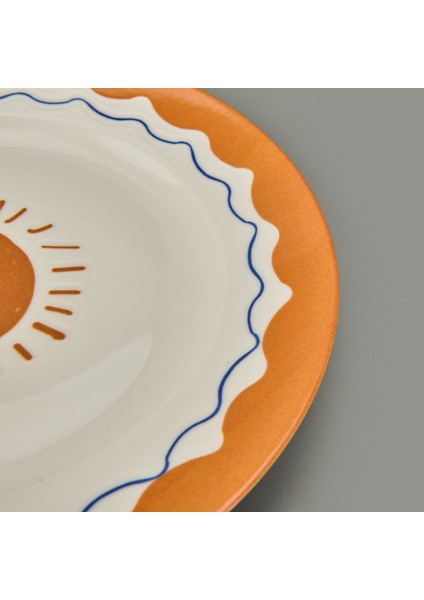 Kitchen Sun Servis Tabağı - Krem / Sarı - 27 cm fırsatları