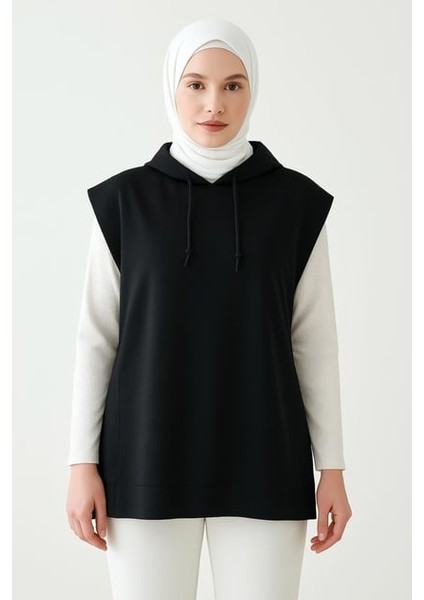 Mırach Curve Yanları Açık Büyük Beden Oversize Sweatshirt Süveter Modeli Sıfır Kol Tasarım