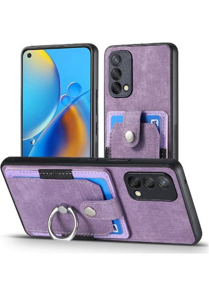 Oppo A74 4g Crad Yuvası Için Kılıf Manyetik Araç Montaj Standı Halka Tutucu (Yurt Dışından)
