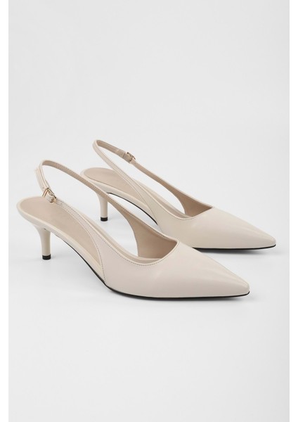 Kadın Estelle Ekru Cilt Stiletto modelleri