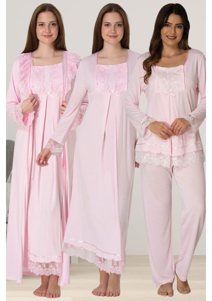 Pembe Hamile Lohusa Set
