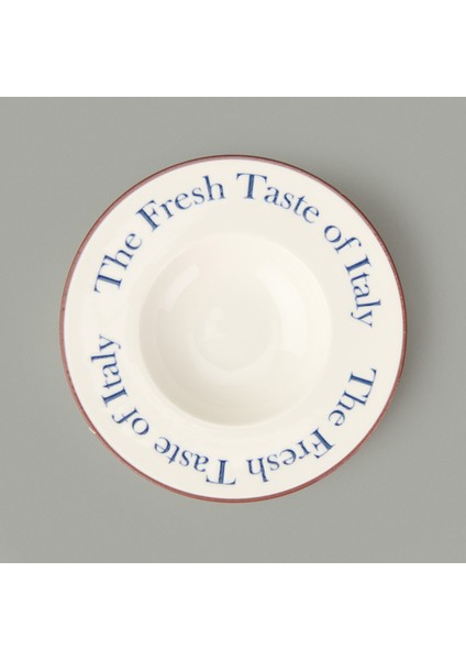 Kitchen The Fresh Taste Porselen Makarna Tabağı - Renkli - 26 cm