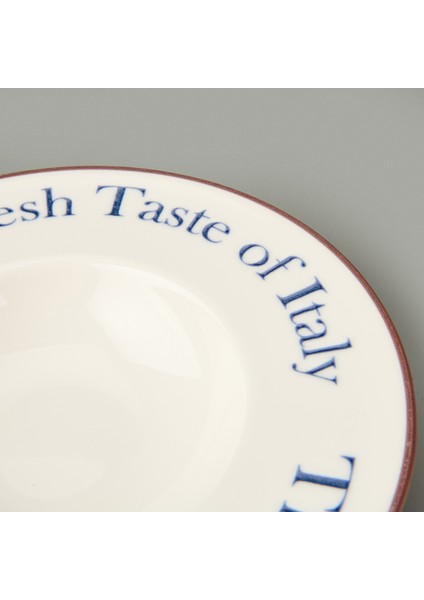 Kitchen The Fresh Taste Porselen Makarna Tabağı - Renkli - 26 cm