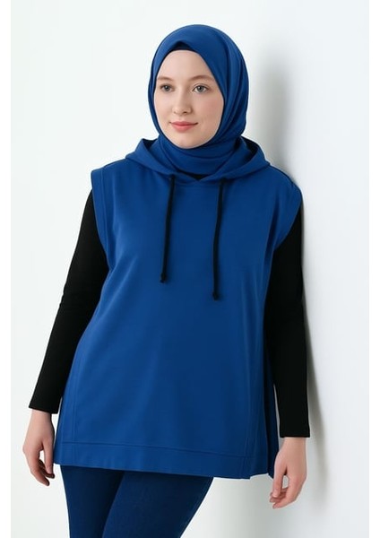 Mırach Curve Yanları Açık Büyük Beden Oversize Sweatshirt Süveter Modeli Sıfır Kol Tasarım