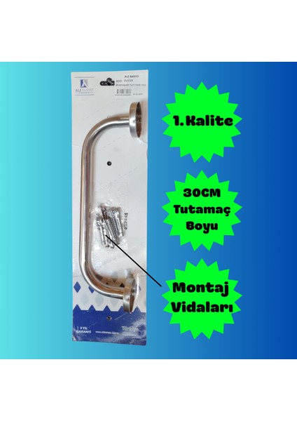 30 cm Paslanmaz Tutunma Barı, Tutamağı Wc, Banyo, Duş, Klozet, Küvet Yanı Kullanım Için .