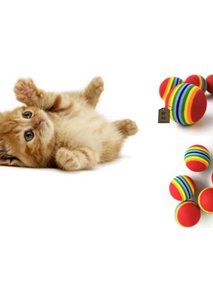 Interaktif Diş Çıkarma Oyuncak Karışık Renkli Kedi Köpek Çiğneme Oyun Topu 4,2 cm Tekli indirimleri