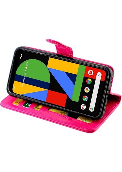 Google Piksel 4 Darbeye Dayanıklı Manyetik Kapatma Pu Deri Kartı Için Flip Case (Yurt Dışından) fiyatları