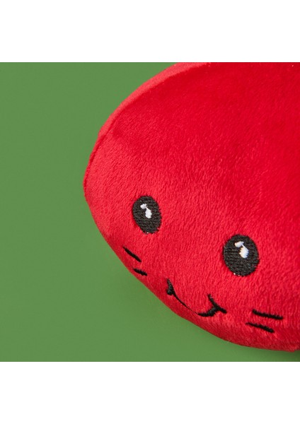 Soft Kiraz Figürlü Yastık - Kırmızı - 25 cm