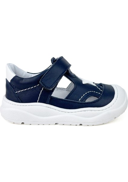 Fufi Deri Lacivert Erkek Bebek Ayakkabı