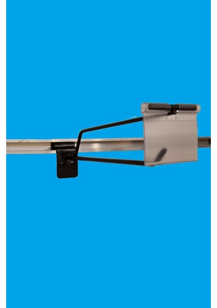 20 cm - 10 Adet Siyah Etiketli Kanallı Pano Kancası Raf Askısı fırsatları