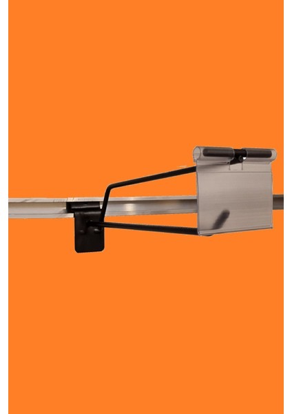 20 cm - 10 Adet Siyah Etiketli Kanallı Pano Kancası Raf Askısı indirimleri