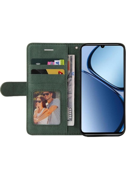 Kart Yuvası Standı Kickstand Koruyucu Flip ile Realme C61 Için Flip Case (Yurt Dışından)