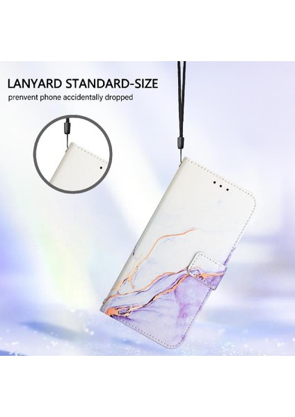 Onur Için Kılıf 50 Se Cüzdan Kickstand Pu Deri Mermer Desen (Yurt Dışından) fiyatları